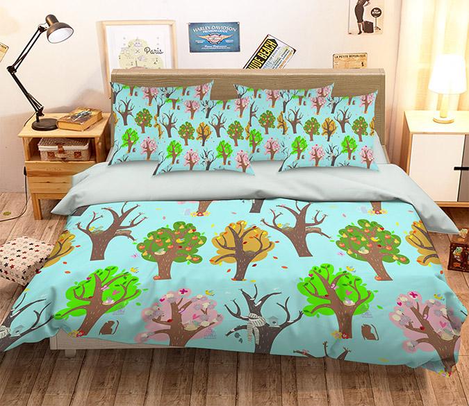 3D Fruit Trees Animals 199 Bed Pillowcases Quilt Wallpaper AJ Wallpaper 