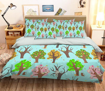 3D Fruit Trees Animals 199 Bed Pillowcases Quilt Wallpaper AJ Wallpaper 