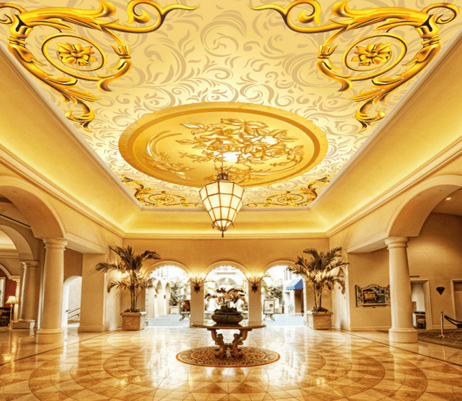 Golden Pattern Wallpaper AJ Wallpaper 2 