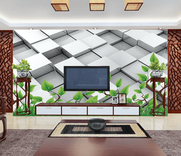 Cubic Squares Wallpaper AJ Wallpaper 