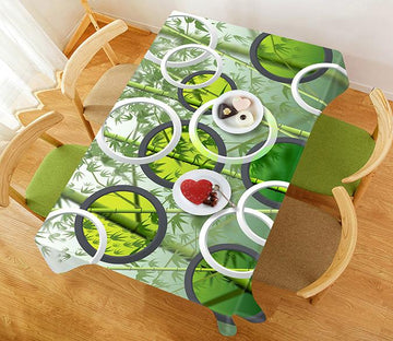 3D Bamboos Rings 294 Tablecloths Wallpaper AJ Wallpaper 