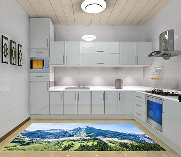 3D Mountain Stone Peaks Kitchen Mat Floor Mural Wallpaper AJ Wallpaper 