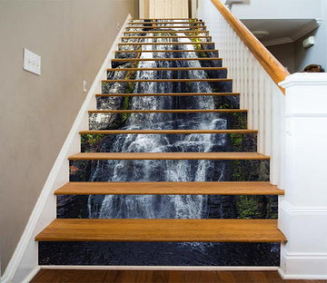 3D Creek Waterfalls 737 Stair Risers Wallpaper AJ Wallpaper 