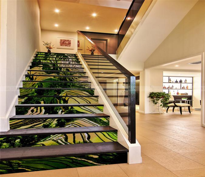 3D Pretty Farmland Scenery 316 Stair Risers Wallpaper AJ Wallpaper 