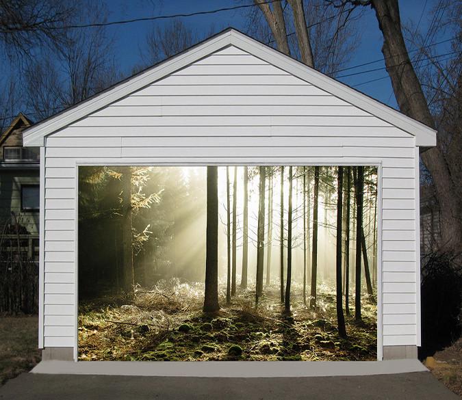 3D Forest Sunshine 112 Garage Door Mural Wallpaper AJ Wallpaper 