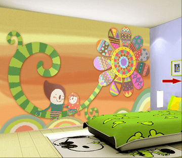 3D Flower Swing Wallpaper AJ Wallpaper 