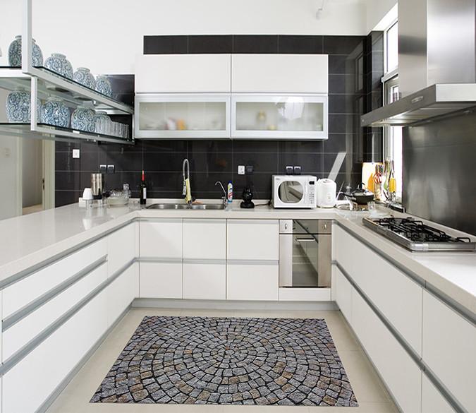 3D Stones Pattern Kitchen Mat Floor Mural Wallpaper AJ Wallpaper 