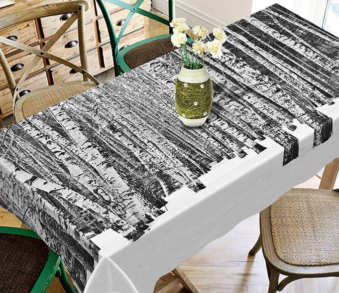 3D Snow Forest Scenery 745 Tablecloths Wallpaper AJ Wallpaper 
