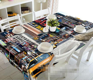 3D Busy City 1352 Tablecloths Wallpaper AJ Wallpaper 