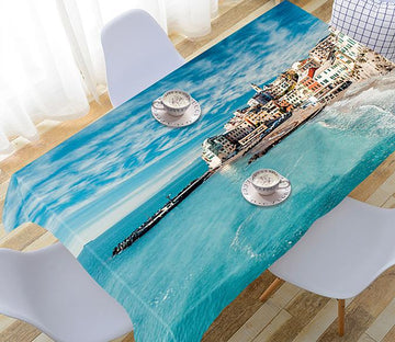 3D Seaside Town 803 Tablecloths Wallpaper AJ Wallpaper 