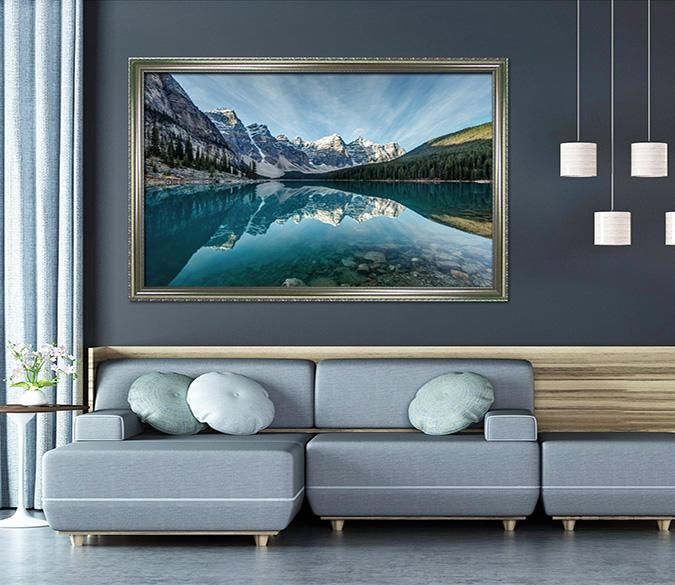 3D Mountain Peak 178 Fake Framed Print Painting Wallpaper AJ Creativity Home 