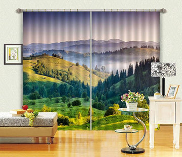 3D Misty Mountains 479 Curtains Drapes Wallpaper AJ Wallpaper 