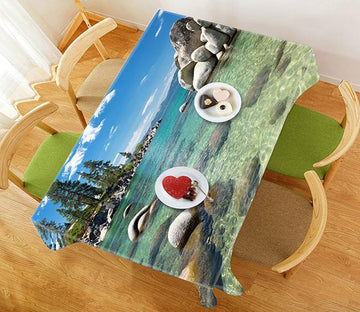 3D Sea Bay Scenery 802 Tablecloths Wallpaper AJ Wallpaper 