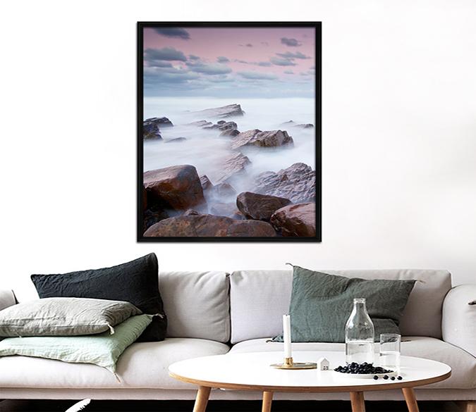 3D Beautiful Cloud 040 Fake Framed Print Painting Wallpaper AJ Creativity Home 