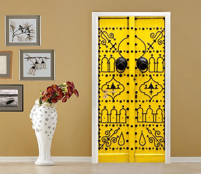 3D Gate Metal Pattern 09 Door Mural Wallpaper AJ Wallpaper 