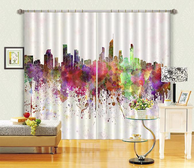 3D Graffiti City 648 Curtains Drapes Wallpaper AJ Wallpaper 