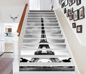 3D Paris Eiffel Tower 1044 Stair Risers Wallpaper AJ Wallpaper 
