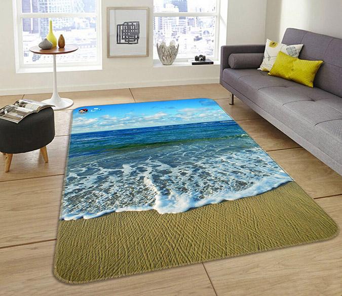 3D Vast Blue Sea 185 Non Slip Rug Mat Mat AJ Creativity Home 