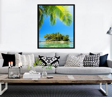 3D Small Island 143 Fake Framed Print Painting Wallpaper AJ Creativity Home 