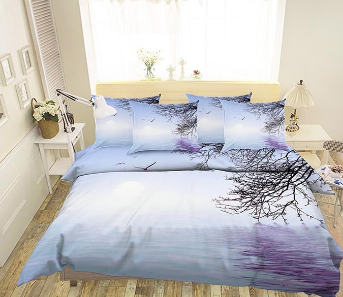 3D Sea Flowering Branches 84 Bed Pillowcases Quilt Wallpaper AJ Wallpaper 