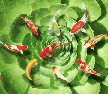 3D Alocasia Floor Mural Wallpaper AJ Wallpaper 2 