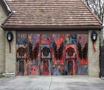 3D Rusty Metal Pattern 81 Garage Door Mural Wallpaper AJ Wallpaper 