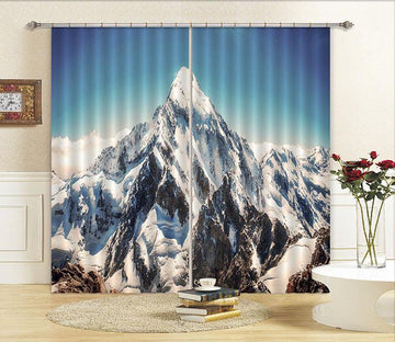 3D Snow Mountains Peaks 375 Curtains Drapes Wallpaper AJ Wallpaper 