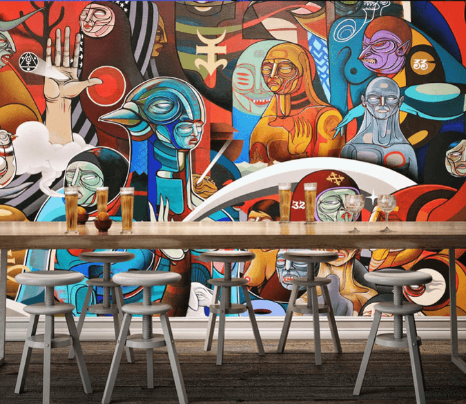 Graffiti Various People Wallpaper AJ Wallpaper 2 