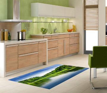 3D Lake Scenery Kitchen Mat Floor Mural Wallpaper AJ Wallpaper 