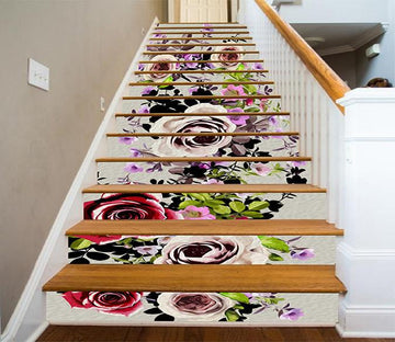 3D Pretty Flowers 1153 Stair Risers Wallpaper AJ Wallpaper 