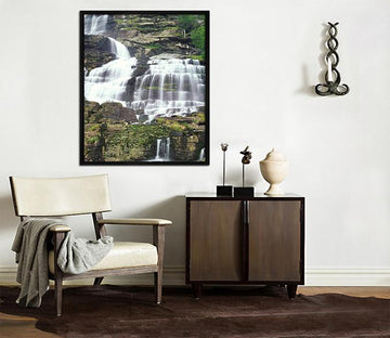 3D Cliffs Mountain 065 Fake Framed Print Painting Wallpaper AJ Creativity Home 