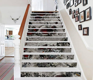 3D Alien Planet Scenery 714 Stair Risers Wallpaper AJ Wallpaper 