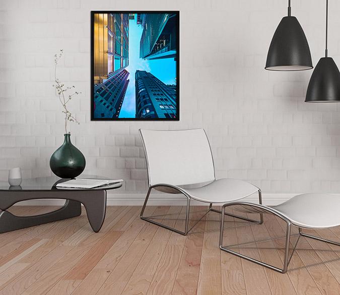 3D Tall Building 014 Fake Framed Print Painting Wallpaper AJ Creativity Home 