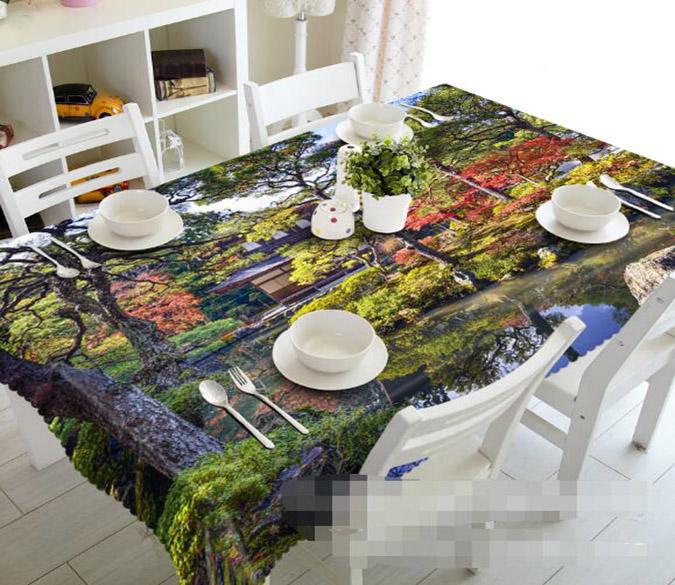 3D Lake Scenery 870 Tablecloths Wallpaper AJ Wallpaper 