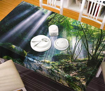 3D Forest River Sunshine 47 Tablecloths Wallpaper AJ Wallpaper 