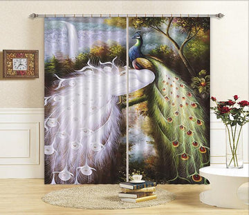 3D Peacocks 45 Curtains Drapes Wallpaper AJ Wallpaper 