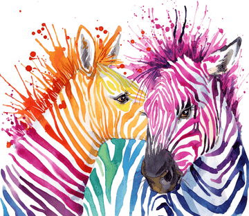 Colorful Zebras 1 Wallpaper AJ Wallpaper 
