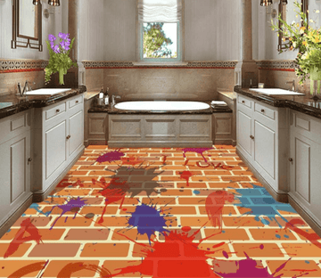 3D Paint color 161 Floor Mural Wallpaper AJ Wallpaper 2 