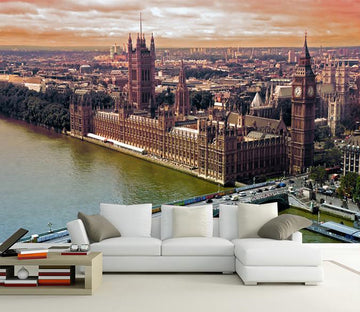 3D City River 636 Wallpaper AJ Wallpaper 