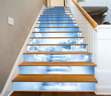 3D Sky Stairs 1316 Stair Risers Wallpaper AJ Wallpaper 