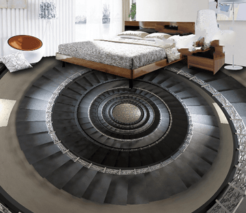 3D Spiral Stair Floor Mural Wallpaper AJ Wallpaper 2 