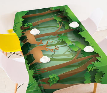 3D Forest Animal 650 Tablecloths Wallpaper AJ Wallpaper 