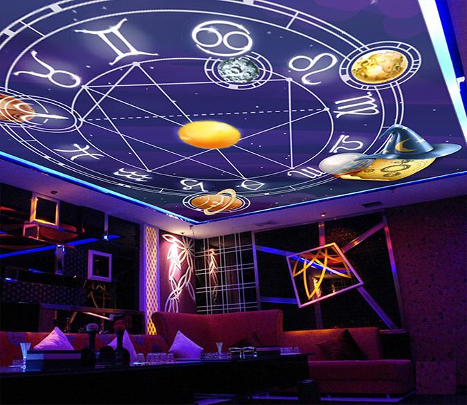 Planets And Twelve Constellations Wallpaper AJ Wallpaper 