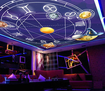 Planets And Twelve Constellations Wallpaper AJ Wallpaper 