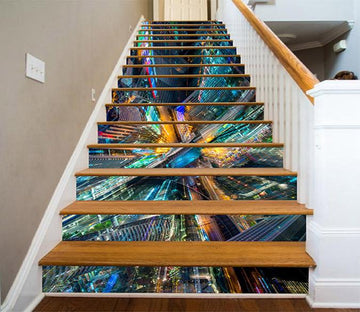3D Prosperous City Buildings 1009 Stair Risers Wallpaper AJ Wallpaper 