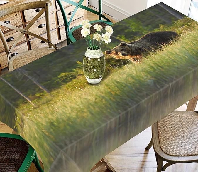 3D Wilderness Bear 764 Tablecloths Wallpaper AJ Wallpaper 
