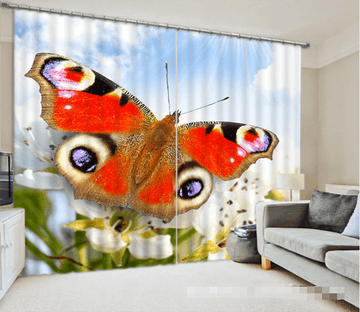 3D Butterfly 1232 Curtains Drapes Wallpaper AJ Wallpaper 