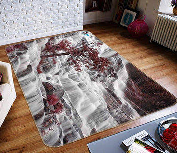 3D Waterfall Tree 234 Non Slip Rug Mat Mat AJ Creativity Home 