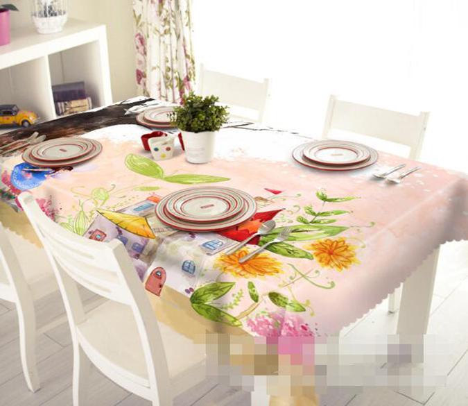 3D Lovely Little Houses 1281 Tablecloths Wallpaper AJ Wallpaper 