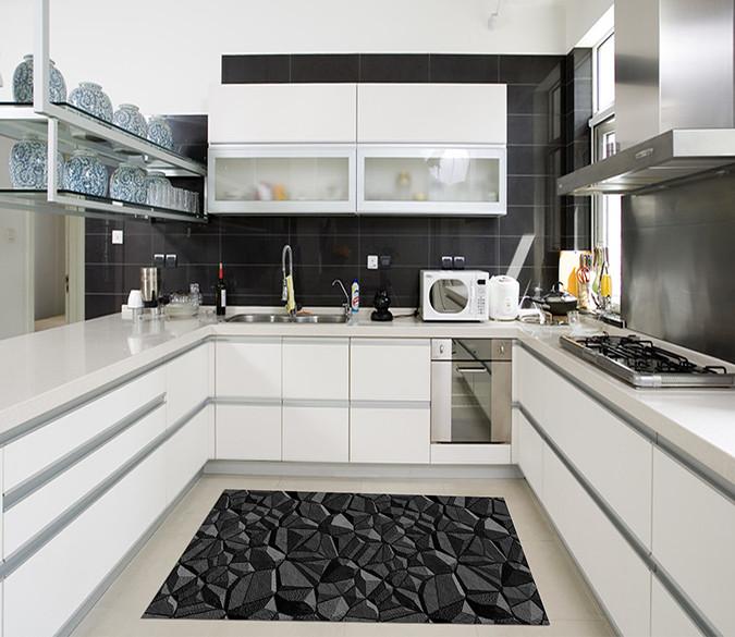 3D Irregular Cubes Kitchen Mat Floor Mural Wallpaper AJ Wallpaper 